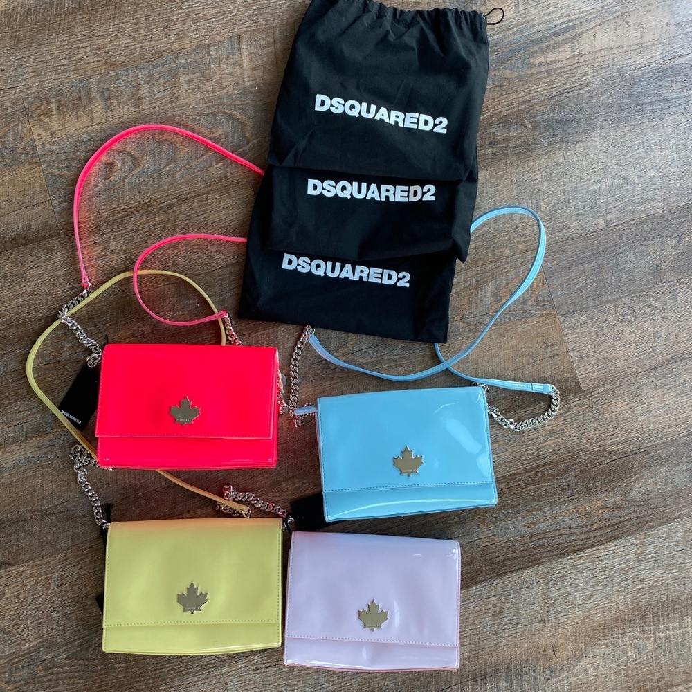 Dsquared: Disco Patent Cross Body Bag 4 Colors
